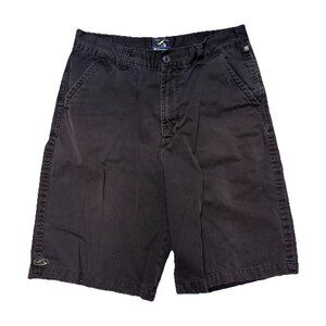 Kirra Point Break Shorts Mens 34 (33x12) Black Surf Skate Baggy Y2K
